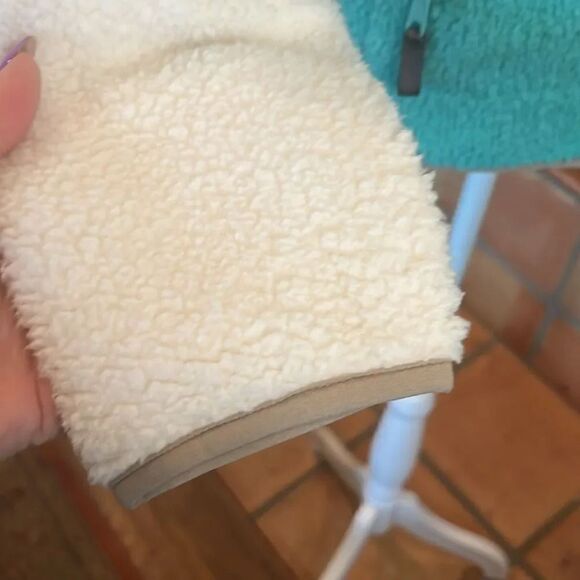 Southern Marsh Beckett Snap Fleece Pullover, Oatmeal and Teal, S! - Picture 6 of 10